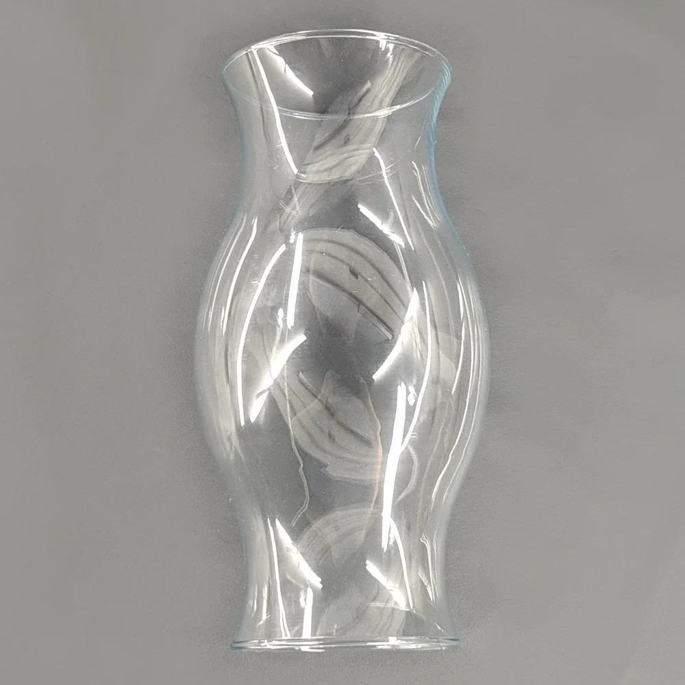 Clear Glass Hurricane Lamp Chimney Shade Replacement 8.75 Inch Flared Rim
